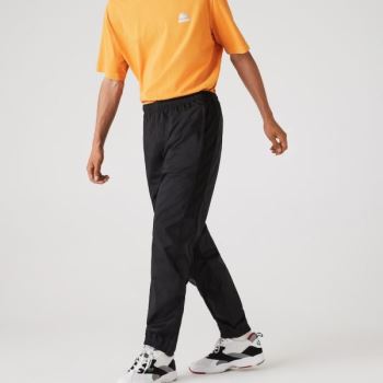 Lacoste CONCEPTS Collaboration Lightweight Track Pants - Kalhoty Pánské Černé | CZ-M6eLfE